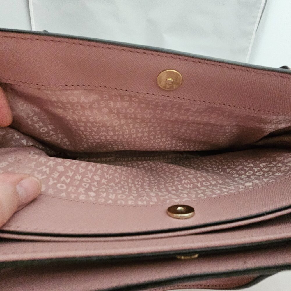 Kate Spade Satchel Bag in Mauve! EUC! - Picture 5 of 9